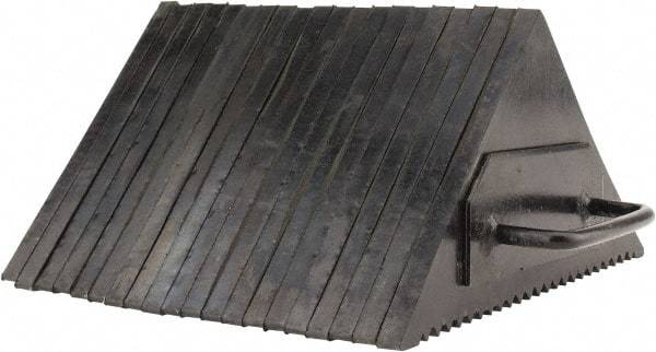 Value Collection - 10" Wide x 7-1/2" High x 10" Deep, Rubber Wheel Chock - Type A - Americas Industrial Supply