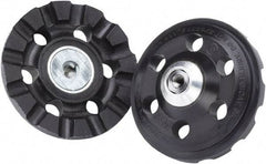 3M - 4" Diam Disc Backing Pad - 3/8" Shank Diam, Hard Density, 15,000 RPM, Roloc TR Compatible - Americas Industrial Supply