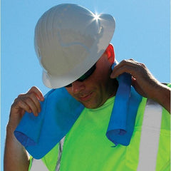 PIP - Size 31 x 13", Cooling Towel - Blue Solid Pattern, PVA - Americas Industrial Supply