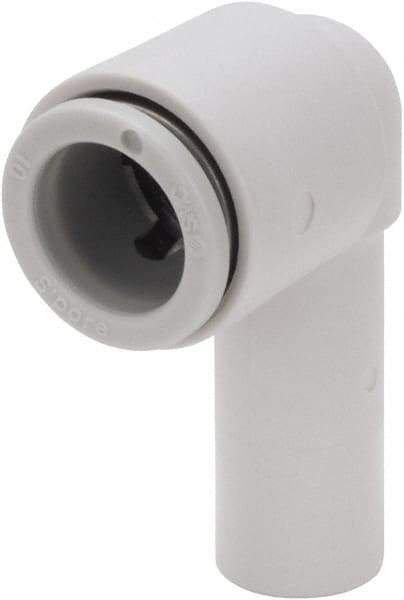 SMC PNEUMATICS - 16mm OD, Brass/Polybutylene Push-to-Connect Plug-In Elbow - 145 Max psi, 16mm Stem Diam - Americas Industrial Supply