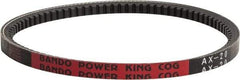 Bando - Section AX, 1/2" Wide, 160" Outside Length, V-Belt - Rubber Compound, Black, Classic Cogged, No. AX158 - Americas Industrial Supply