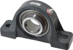 Browning - 1-1/2" ID, 7-1/8" OAL x 4" OAH Pillow Block - 4,467 Lb Static Cap, 7,340 Lb Dyn Cap, 5-3/8" Btw Mnt Hole Ctrs, 2" Base-to-Ctr Ht, Cast Iron - Americas Industrial Supply