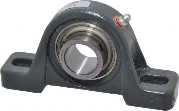 Browning - 1" ID, 5-1/2" OAL x 2-13/16" OAH Pillow Block - 1,651 Lb Static Cap, 2,801 Lb Dyn Cap, 3-15/16" Btw Mnt Hole Ctrs, 1-7/16" Base-to-Ctr Ht, Cast Iron - Americas Industrial Supply