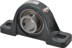 Browning - 1" ID, 5-1/2" OAL x 2-11/16" OAH Pillow Block - 1,651 Lb Static Cap, 2,801 Lb Dyn Cap, 4-1/8" Btw Mnt Hole Ctrs, 1-5/16" Base-to-Ctr Ht, Cast Iron - Americas Industrial Supply