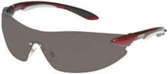 Uvex - Gray Lenses, Frameless Safety Glasses - Anti-Fog, Scratch Resistant, Plastic Frame, Size Universal, Wrap Around - Americas Industrial Supply