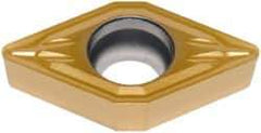 Seco - DCMT32.52 MF2 Grade CP500 Carbide Turning Insert - TiAlN/TiN Finish, 55° Diamond, 3/8" Inscr Circle, 5/32" Thick, 1/32" Corner Radius - Americas Industrial Supply