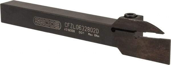 Seco - CFZL, Left Hand Cut, 5/8" Shank Height x 5/8" Shank Width, Indexable Turning Toolholder - 6" OAL, LC.. 2802.. Insert Compatibility, Series Multi-Directional Turning (MDT) - Americas Industrial Supply