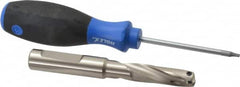 Guhring - 0.433 to 0.452" Diam, 36.6mm Max Depth, 1/2" Shank Diam, 54mm Flute, Replaceable Tip Drill - HT 800 WP Insert, Series 4107 - Americas Industrial Supply