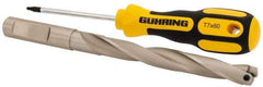 Guhring - 12.5 to 12.99mm Diam, 93.3mm Max Depth, 5/8" Shank Diam, 113mm Flute, 160mm OAL, Replaceable Tip Drill - HT 800 WP Insert, Series 4109 - Americas Industrial Supply