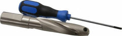 Guhring - 0.945 to 0.964" Diam, 78.1mm Max Depth, 1" Shank Diam, 115mm Flute, Replaceable Tip Drill - HT 800 WP Insert, Series 4107 - Americas Industrial Supply