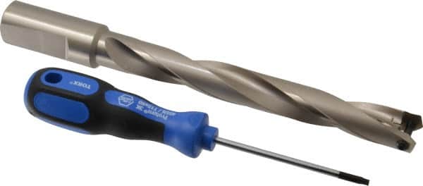 Guhring - 20.5 to 20.99mm Diam, 151mm Max Depth, 1" Shank Diam, 183mm Flute, 243mm OAL, Replaceable Tip Drill - HT 800 WP Insert, Series 4109 - Americas Industrial Supply