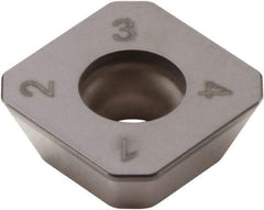 Seco - SEEX09T3 LF Grade CBN200 PCBN Milling Insert - Uncoated, 0.156" Thick, 3/8" Inscribed Circle - Americas Industrial Supply