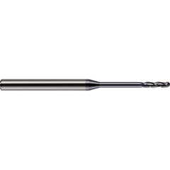 Harvey Tool - 0.1" Diam, 3/4" LOC, 3 Flute Solid Carbide Ball End Mill