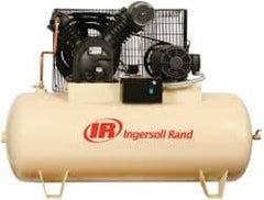 Ingersoll-Rand - 10 hp, 120 Gal Stationary Electric Horizontal Screw Air Compressor - Three Phase, 175 Max psi, 35 CFM, 460 Volt - Americas Industrial Supply