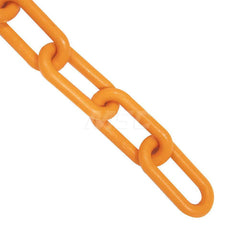 Barrier Rope & Chain; Type: Safety Barrier Chain; Material: Plastic; Color: Safety Orange; Rope/Chain Material: Plastic; Hook Fitting Material: None; Snap End Material: None; Color: Orange; Length (Feet): 25.00; 25.000; Overall Length: 25.00