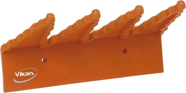 Vikan - 22 Lb, 6-1/2" Wide, 2-1/2" High, Polypropylene, Wall Bracket - 9-1/2" Long, 3 Holders - Americas Industrial Supply