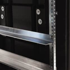 SKB Corporation - Tool Box Steel Rack Accessories - 2" Wide x 1-1/4" Deep x 19-1/2" High, Black, For 20" Shock Racks - Americas Industrial Supply