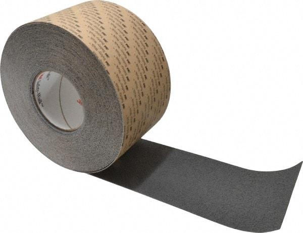 3M - Gray Solid Color Anti-Slip Vinyl Tape - 4" Wide x 60' Long - Americas Industrial Supply