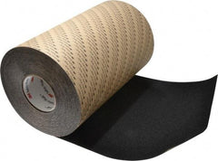 3M - Black Solid Color Anti-Slip Vinyl Tape - 12" Wide x 60' Long - Americas Industrial Supply