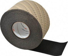 3M - Black Solid Color Anti-Slip Vinyl Tape - 4" Wide x 60' Long - Americas Industrial Supply