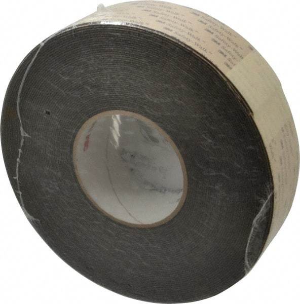 3M - Black Solid Color Anti-Slip Vinyl Tape - 2" Wide x 60' Long - Americas Industrial Supply