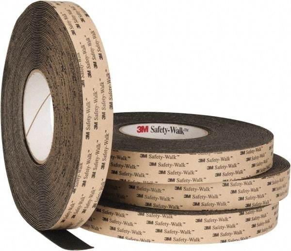 3M - Black Solid Color Anti-Slip Vinyl Tape - 1" Wide x 60' Long - Americas Industrial Supply