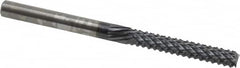 Onsrud - 1/4" Diam, 1-1/2" LOC, End Mill End, Solid Carbide Diamond Pattern Router Bit - Right Hand Cut, 3-1/2" OAL, 1/4" Shank Diam, Use on Composites - Americas Industrial Supply