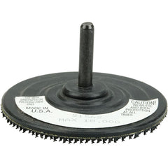 3″ Back-up Pad for Hook and Loop Surface Conditioning Disc, 1/4″ Stem - Americas Industrial Supply