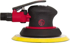 Chicago Pneumatic - 12,000 OPM, 8 CFM Air Consumption, Palm Air Orbital Sander - Round Pad, 1/4" Inlet - Americas Industrial Supply