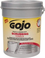 GOJO - Pre-Moistened Hand Cleaning Wipes - Canister, 12-1/4" x 10-1/2" Sheet Size, Red - Americas Industrial Supply