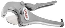 Ridgid - 1/2" to 1-5/8" Pipe Capacity, Ratcheting Tube & Pipe Cutter - Cuts Plastic, Rubber, PVC, CPVC - Americas Industrial Supply