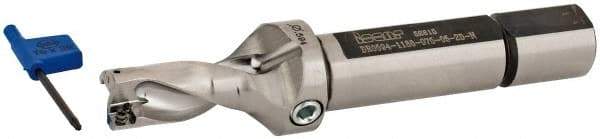 Iscar - 1.19" Max Drill Depth, 2xD, 19/32" Diam, Indexable Insert Drill - 2 Inserts, 3/4" Shank Diam, Straight Shank - Americas Industrial Supply