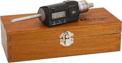 Mitutoyo - 0.275" to 0.35", IP65, TiN Finish, Electronic Inside Micrometer - 0.00005" Resolution, 0.0001" Accuracy - Americas Industrial Supply
