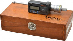 Mitutoyo - 0.425" to 0.5", IP65, TiN Finish, Electronic Inside Micrometer - 0.00005" Resolution, 0.0001" Accuracy - Americas Industrial Supply