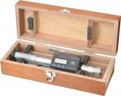 Mitutoyo - 0.8" to 1", IP65, TiN Finish, Electronic Inside Micrometer - 0.00005" Resolution, 0.00015" Accuracy - Americas Industrial Supply