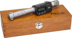 Mitutoyo - 1" to 1.2", IP65, TiN Finish, Electronic Inside Micrometer - 0.00005" Resolution, 0.00015" Accuracy - Americas Industrial Supply