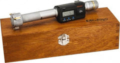 Mitutoyo - 1.2" to 1.6", IP65, TiN Finish, Electronic Inside Micrometer - 0.00005" Resolution, 0.00015" Accuracy - Americas Industrial Supply