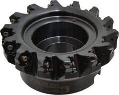 Kennametal - 5" Cut Diam, 1" Arbor Hole, 4.51mm Max Depth of Cut, 45° Indexable Chamfer & Angle Face Mill - 14 Inserts, HNGJ 535-GD Insert, Right Hand Cut, 14 Flutes, Through Coolant, Series KSHR - Americas Industrial Supply