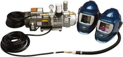 Allegro - Size Universal, Adjustable Quick Release Suspension SAR System - Welding Helmet Headgear, Flip-Up Welding Lens over Face Shield, Auto Darkening Filter, Use for Welding - Americas Industrial Supply