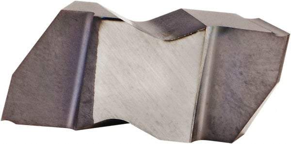 Kennametal - 2012NP K Grade KCU25, 3.68mm Cutting Width Carbide Grooving Insert - 2.79mm Max Depth of Cut, Right Hand, 0.34mm Corner Radius, AlTiN Finish - Americas Industrial Supply