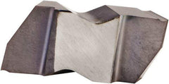 Kennametal - 2012NP K Grade KCU25, 3.68mm Cutting Width Carbide Grooving Insert - 2.79mm Max Depth of Cut, Right Hand, 0.34mm Corner Radius, AlTiN Finish - Americas Industrial Supply