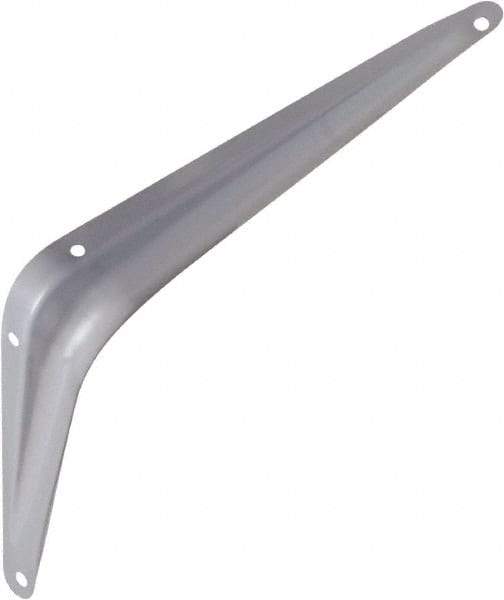 National Mfg. - 100 Lb Capacity, Gray Shelf Brackets - 6" Long x 8" High x 1.667" Wide - Americas Industrial Supply