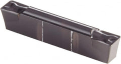 Kennametal - 0305G GMN Grade KCU10, 3.05mm Cutting Width Carbide Grooving Insert - 3.51mm Max Depth of Cut, Neutral, 0.41mm Corner Radius, AlTiN Finish - Americas Industrial Supply