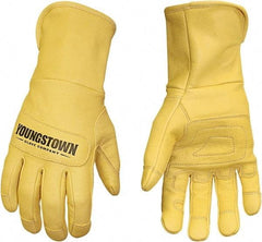 Youngstown - Size XL, Leather or Synthetic Leather, Arc Flash Gloves - Unlined, 20.8 cal/Sq cm Max Arc Protection, HRC 2, NFPA70E - Americas Industrial Supply