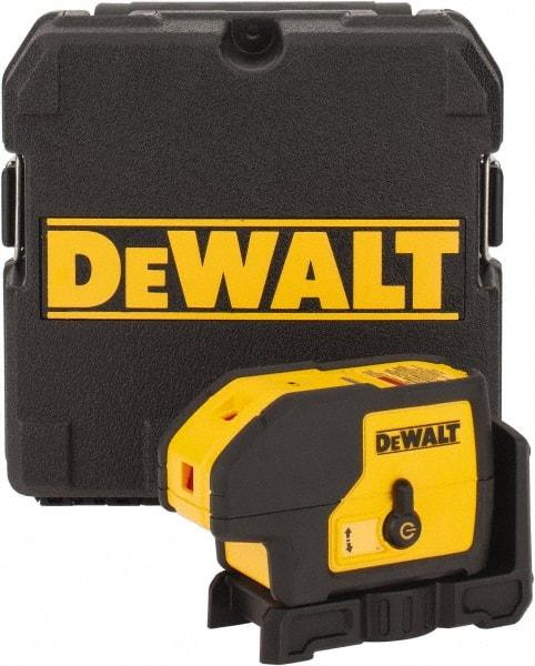 DeWALT - 3 Beam 100' Max Range Self-Leveling Laser - Red Beam, 1/8" at 30' Accuracy, 5" Long x 2-1/4" Wide x 3-3/4" High - Americas Industrial Supply