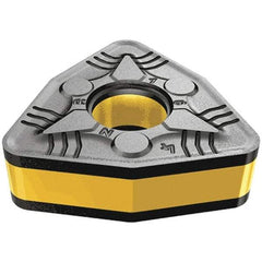 Iscar - WNMG433 NR Grade IC9150 Carbide Turning Insert - TiCN/Al2O3/TiN Finish, 80° Trigon, 1/2" Inscr Circle, 3/16" Thick, 3/64" Corner Radius - Americas Industrial Supply