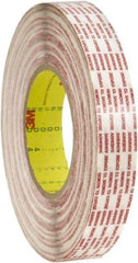 3M - 1-1/2" x 540 Yd Rubber Adhesive Double Sided Tape - 6 mil Thick, Polypropylene Film Liner, Series 476XL - Americas Industrial Supply