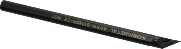 Kennametal - 24.89mm Min Bore Diam, 203.2mm OAL, 1/2" Shank Diam, A-SVMB Indexable Boring Bar - VB.. Insert, Screw Holding Method - Americas Industrial Supply