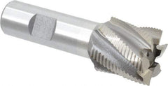 Interstate - 1-1/8" Diam, Fine Pitch, 1-1/8" LOC, 6 Flute Cobalt Roughing Square End Mill - Uncoated, 3-3/8" OAL, 3/4" Shank Diam, Single End - Americas Industrial Supply