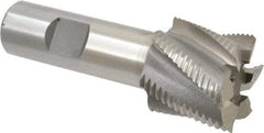 Interstate - 1-1/4" Diam, Fine Pitch, 1-1/8" LOC, 6 Flute Cobalt Roughing Square End Mill - Uncoated, 3-3/8" OAL, 3/4" Shank Diam, Single End - Americas Industrial Supply